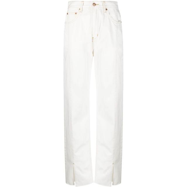 Tiesūs džinsai -moterims, Balta, Playback sugar rush panel jean