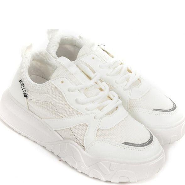 Laisvalaikio bateliai moterims, Balta, Sneakers