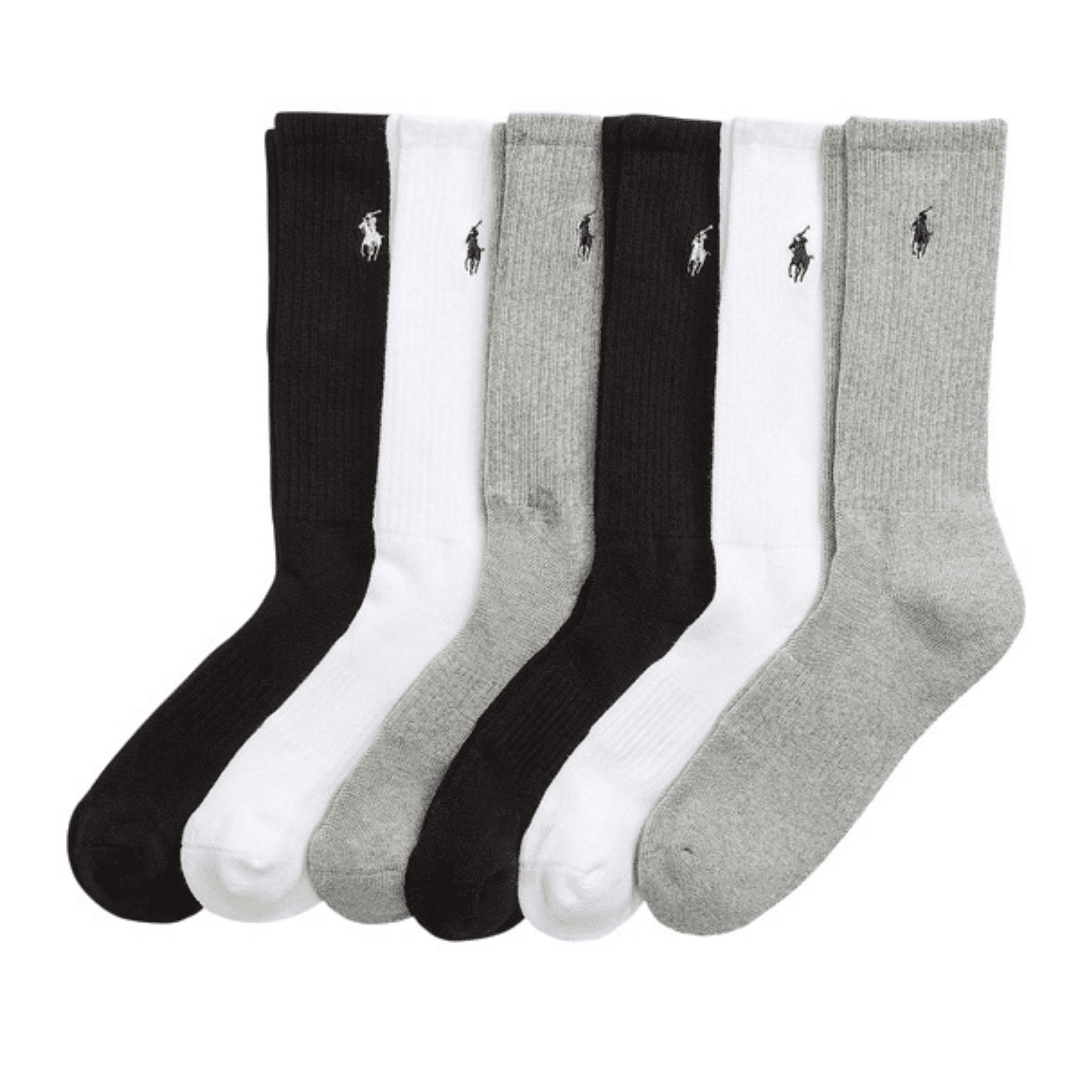 Kojinės vyrams, Pilka, Crew 6pk crew sock 6 pack