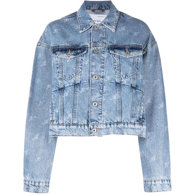 Bomberis moterims, Mėlyna, Signature rome denim jacket
