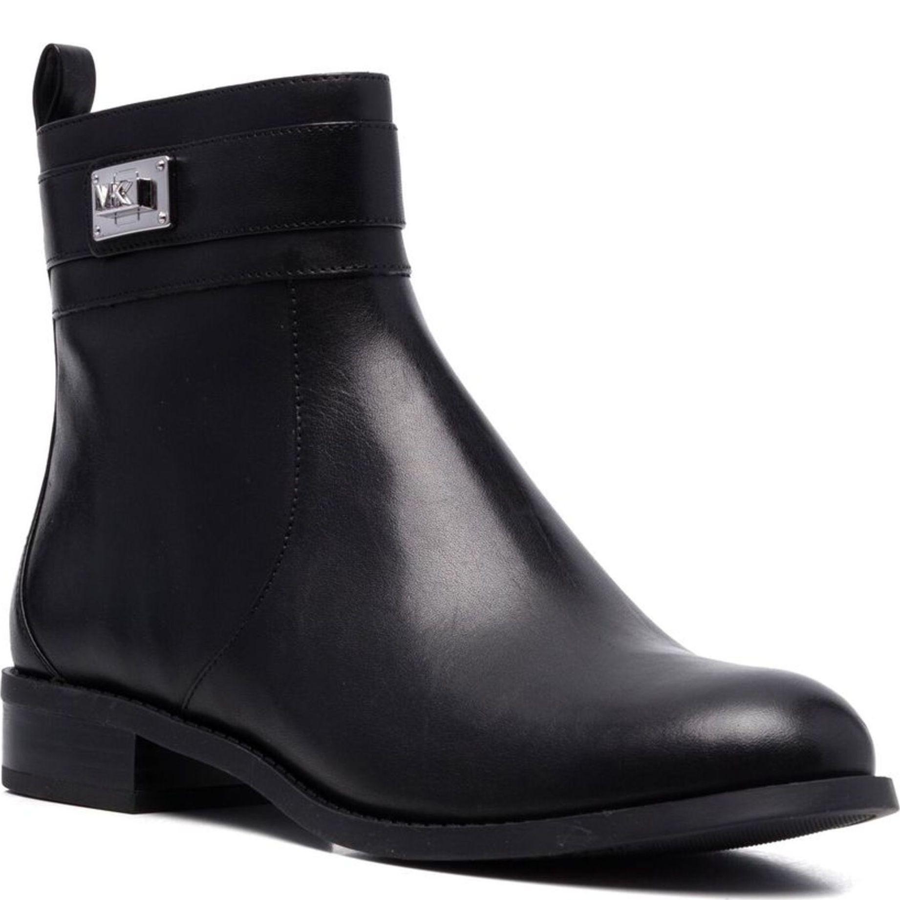 Aulinukai moterims, Juoda, Padma strap flat bootie