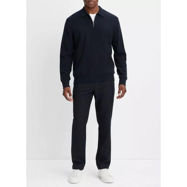 Laisvalaikio kelnės vyrams, Mėlyna, Boiled cashmere qtr zip