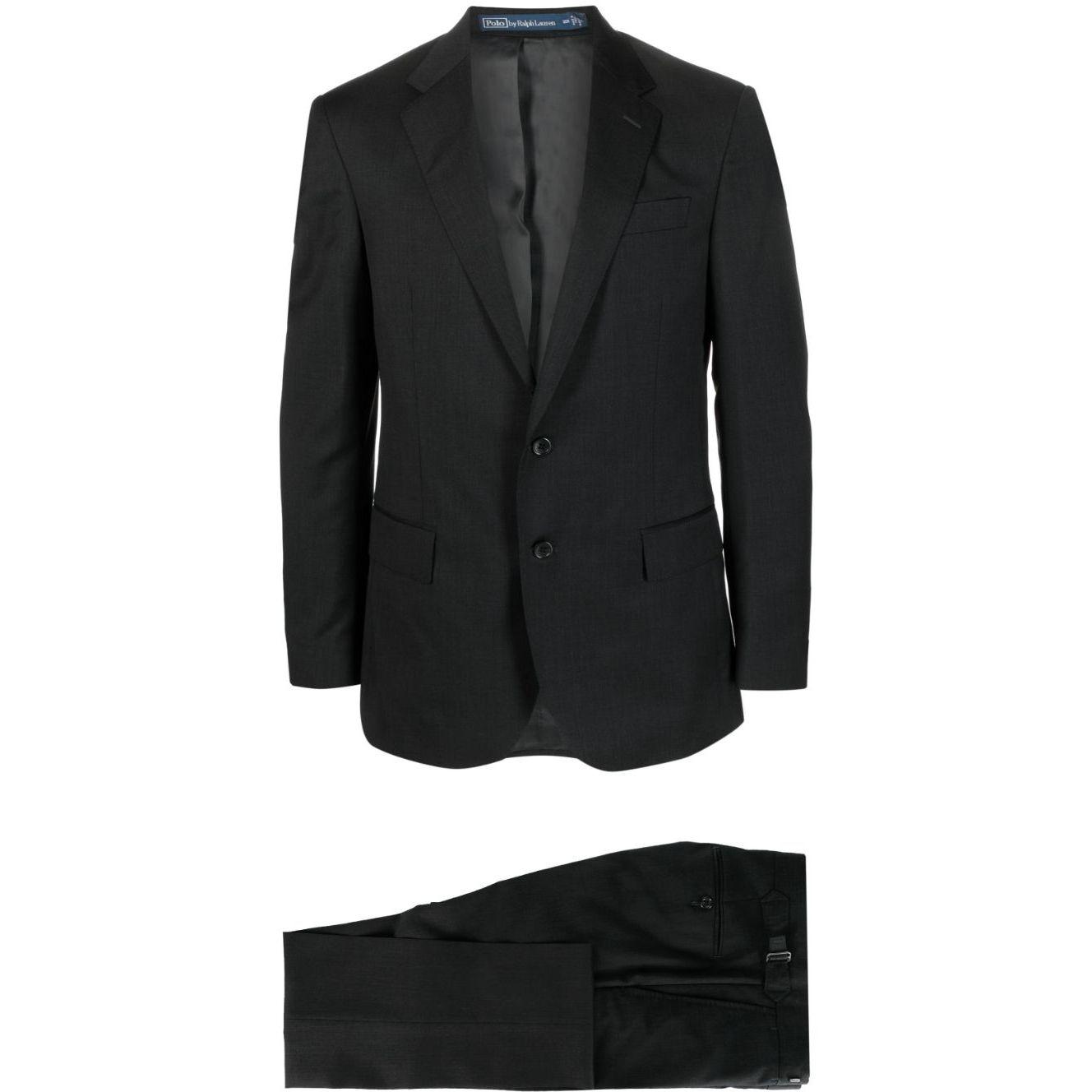 Klasikinis kostiumas vyrams, Pilka, Polo wool twill suit