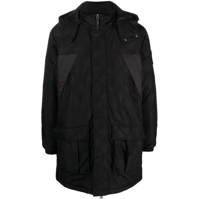 Pūkinis paltas vyrams, Juoda, Caban coat