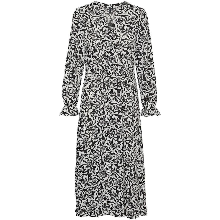 Maxi suknelė moterims, Juoda, VMSOPHIA L/S ANK