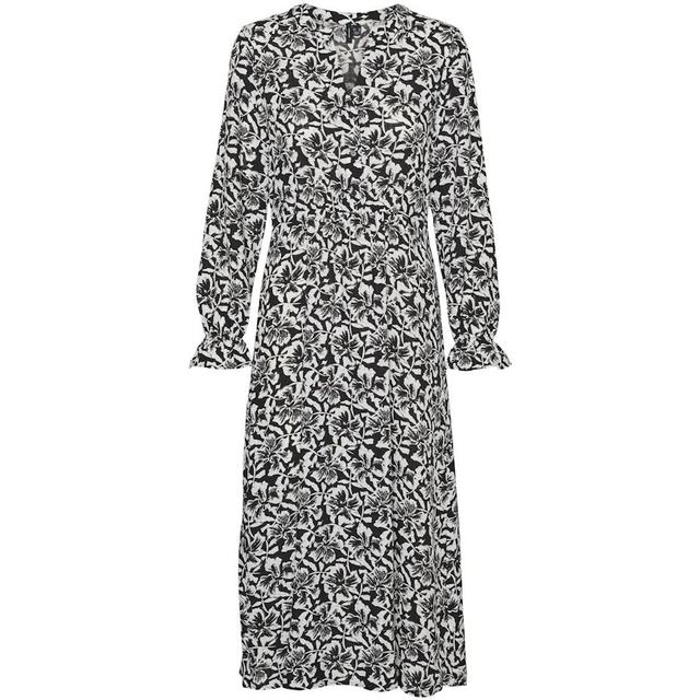 Maxi suknelė moterims, Juoda, VMSOPHIA L/S ANK