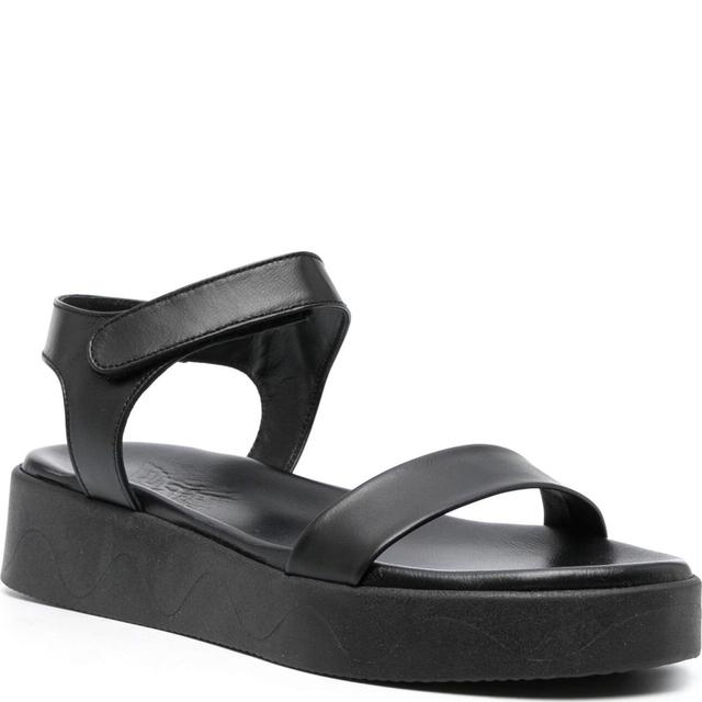 Basutės moterims, Juoda, Salamina nappa sandals