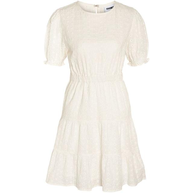 Mini suknelė moterims, Balta, NMSOMMER S/S BRODERI