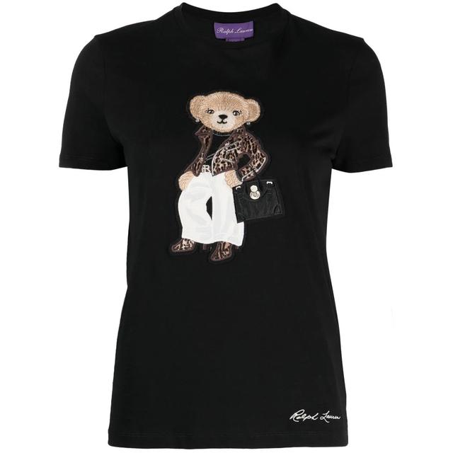 Marškinėliai trump. rankovėmis moterims, Juoda, Moto bear short sleeve t shirt