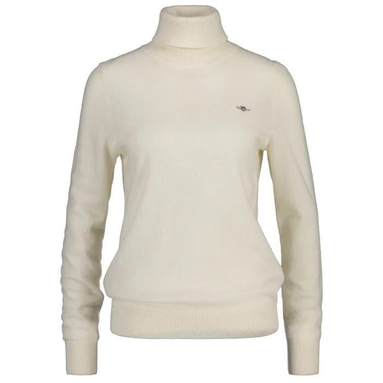 Megztinis moterims, Balta, EXTRAFINE ROLLNECK