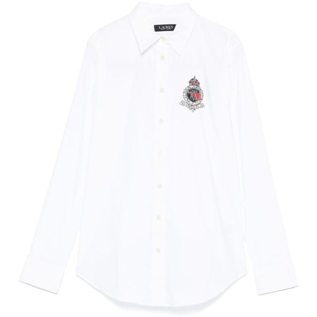 Marškiniai ilgomis rankovėmis moterims, Balta, Long sleeve button front shirt