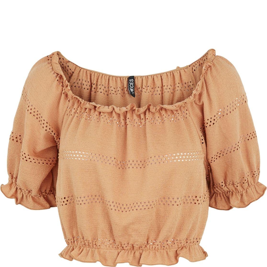 Palaidinės moterims, Smėlio, PCTAYLEE SS CROP