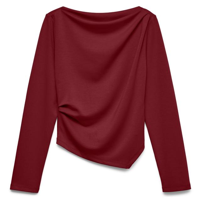 Marškinėliai ilgom. rankovėmis moterims, Raudona, Mille