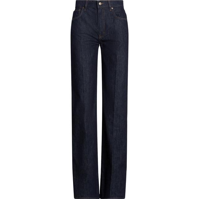 Platūs džinsai moterims, Mėlyna, Midrs easy full length wide