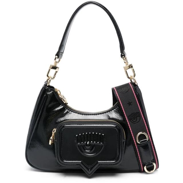 Rankinė, krepšys moterims, Juoda, Eyelike pocket  hobo bag