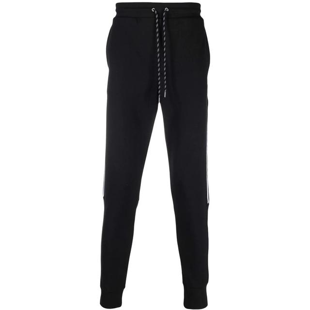 Sportinės kelnės vyrams, Juoda, Logo tape cotton blend joggers