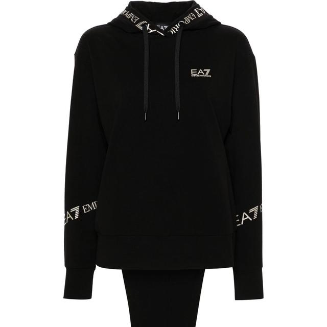 Sportinis kostiumas moterims, Juoda, Logo-print tracksuit