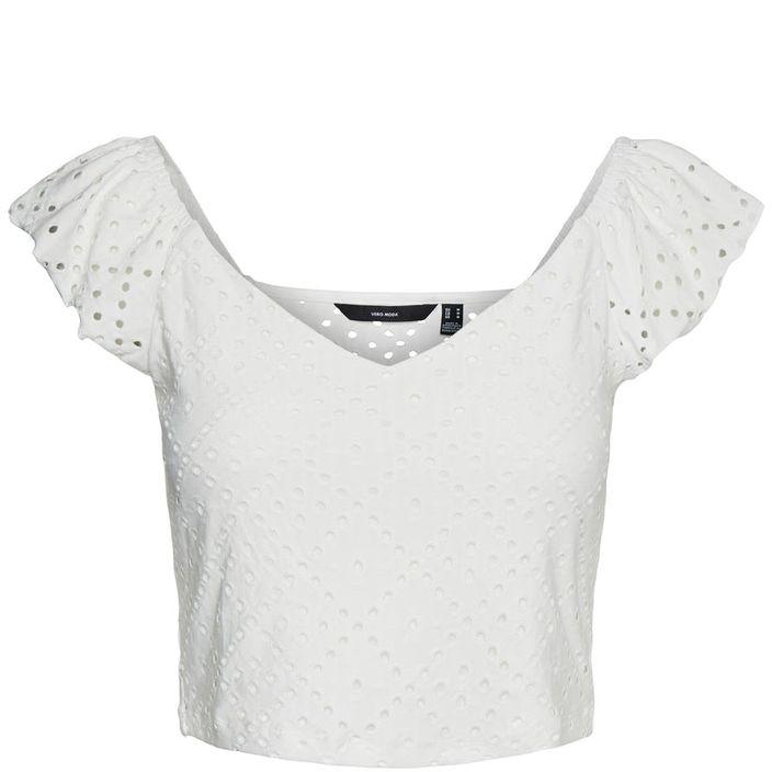 Palaidinės moterims, Balta, VMTASSA SL CROP TOP J