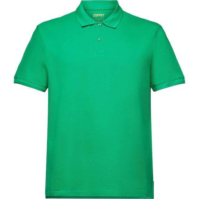Polo marškiniai ilgos rank. vyrams, Žalia, Cotton Pique Polo Shirt
