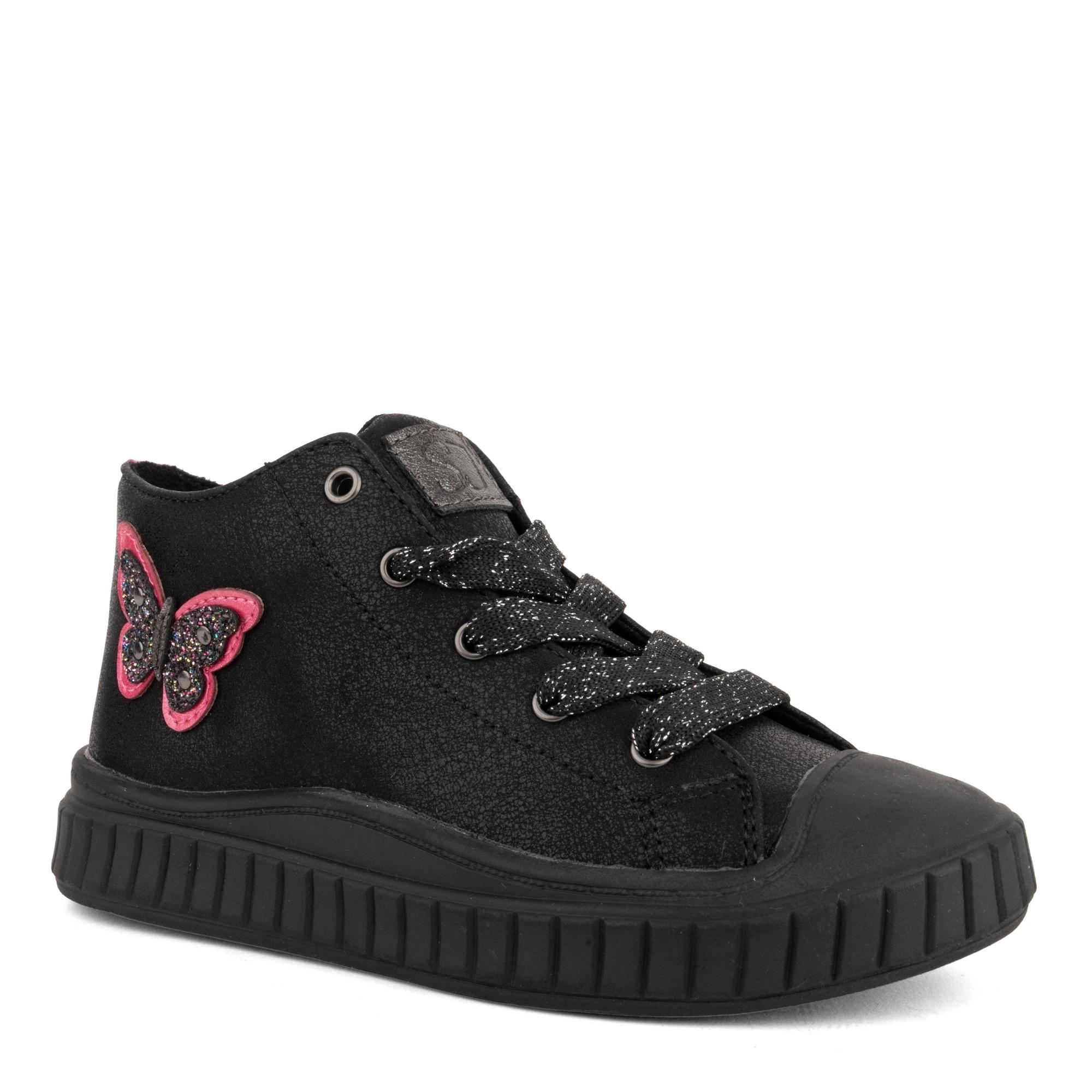 Aulinukai mergaitėms, Juoda, Girls Kids Sneakers High