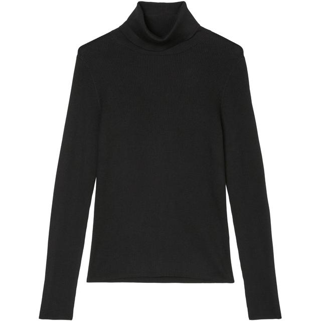 Palaidinės aukštinta apykakle moterims, Juoda