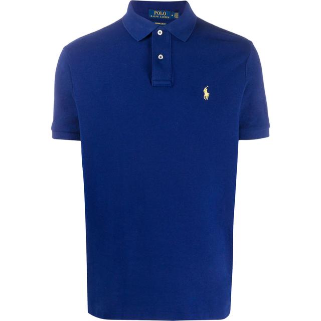 Polo marškiniai trumpos rank. vyrams, Mėlyna, Short sleeve knit