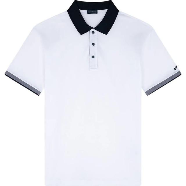 Polo marškiniai trumpos rank. vyrams, Balta, men's knitted poloshirt