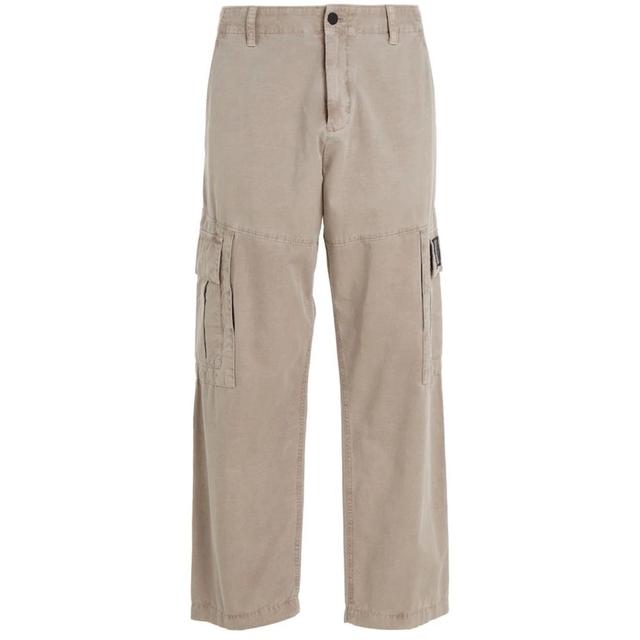Laisvalaikio kelnės vyrams, Smėlio, Mineral dye cargo pant