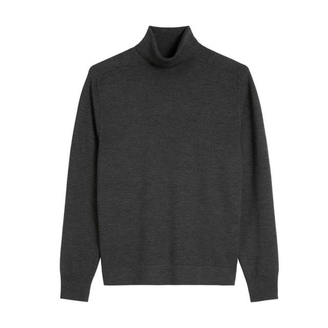 Megztinis su kaklu vyrams, Pilka, 529506360112 Turtleneck