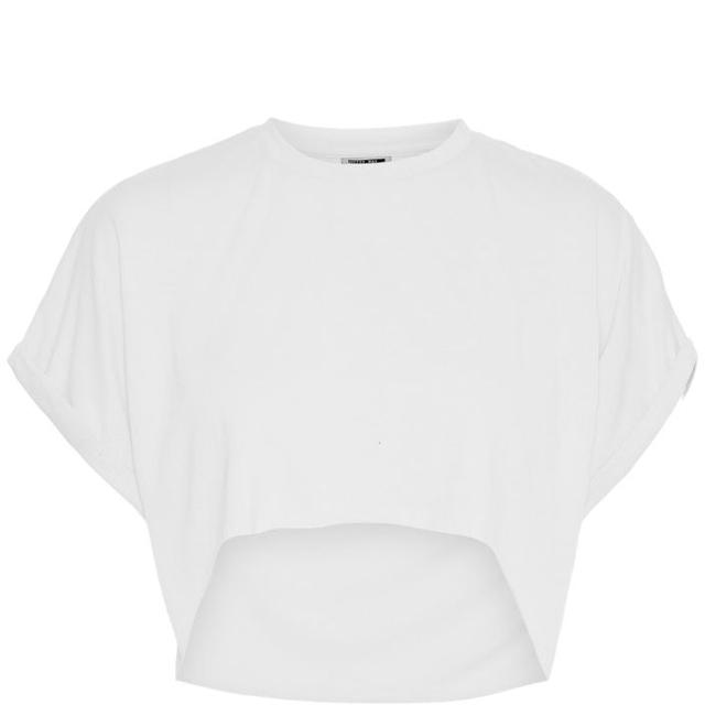 Palaidinės moterims, Balta, NMNINI S/S CROP TOP