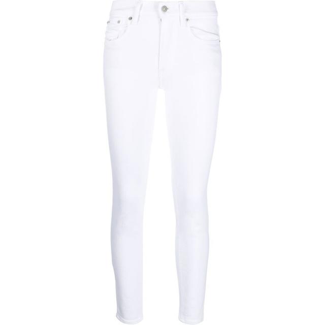 Aptempti džinsai moterims, Balta, Mid rise skinny jeans