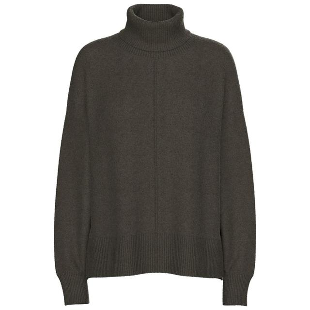 Megztinis su kaklu moterims, Ruda, Malou rollneck