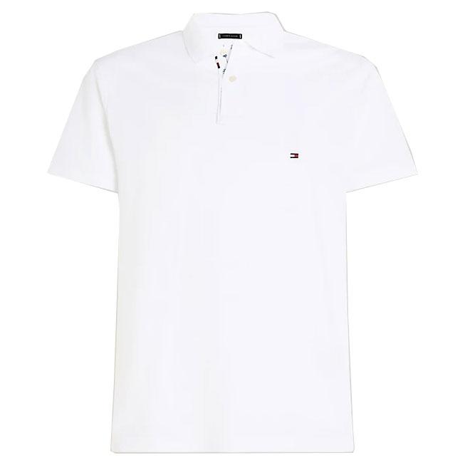 Polo marškiniai trumpos rank. vyrams, Balta, Palm under collar reg polo