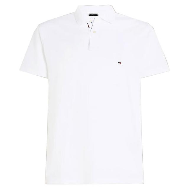 Polo marškiniai trumpos rank. vyrams, Balta, Palm under collar reg polo