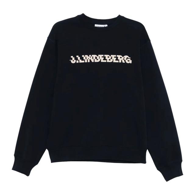 Megztinis vyrams, Mėlyna, Club printed  crew neck