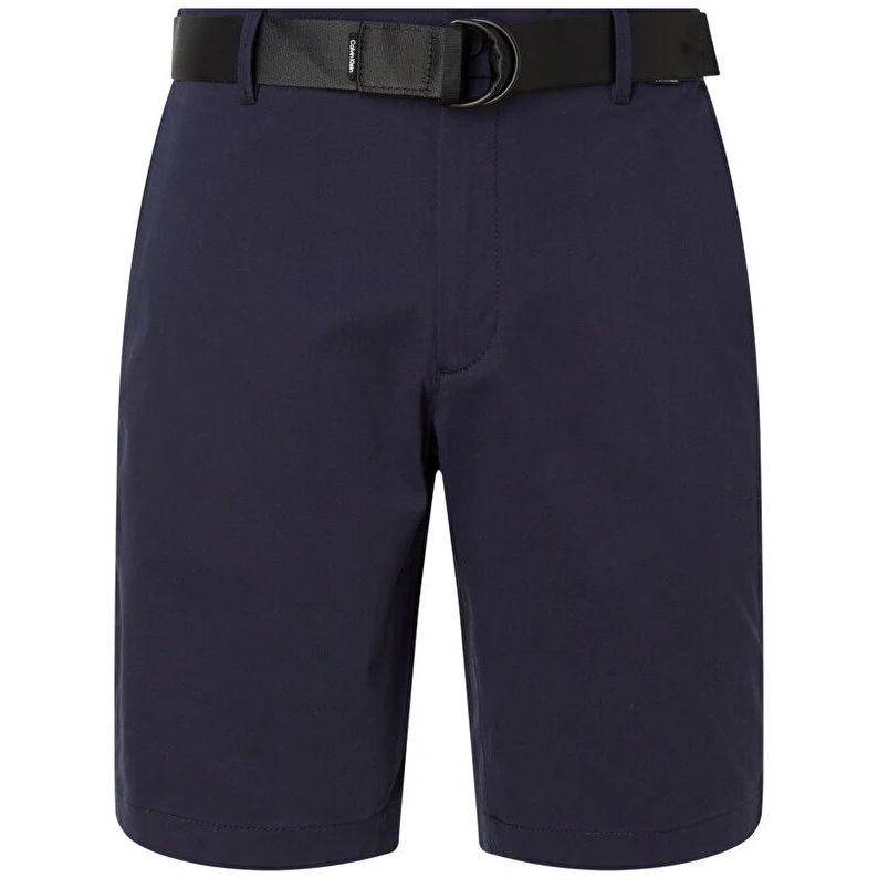 Šortai vyrams, Mėlyna, Modern twill slim short belt