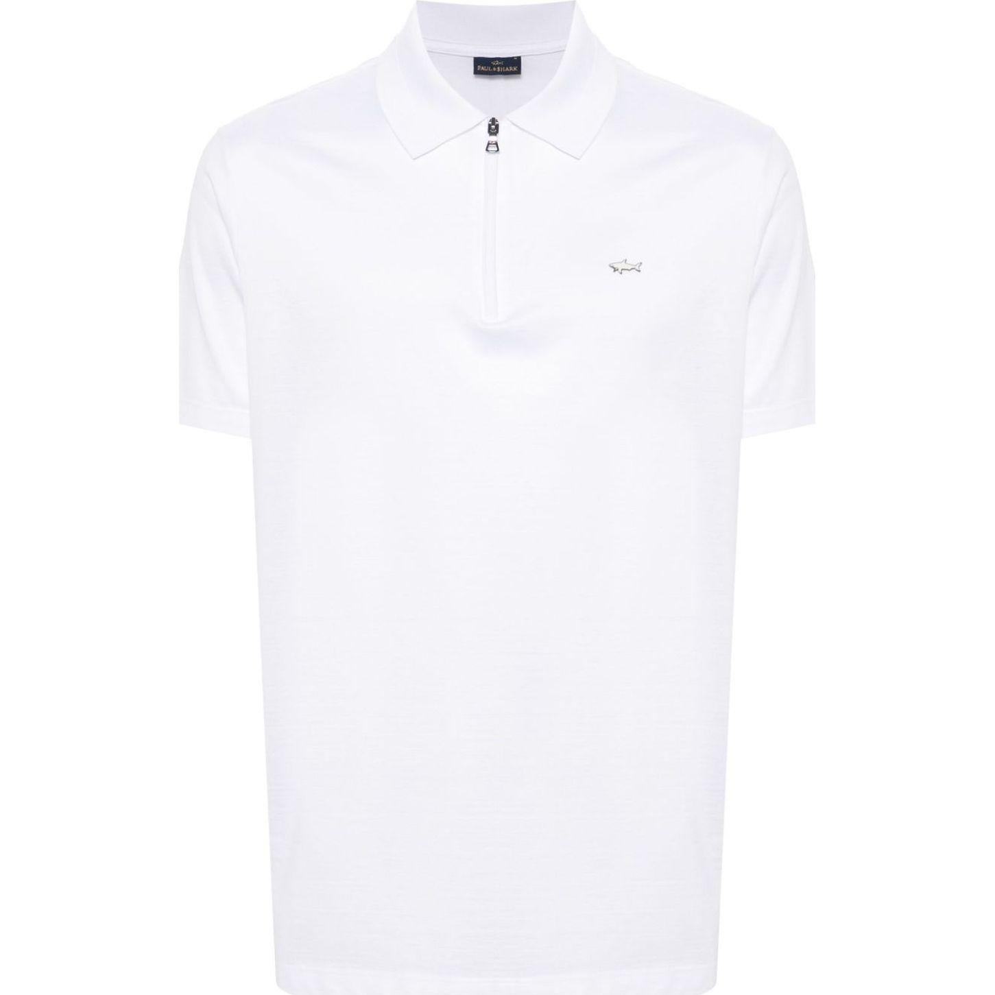 Polo marškiniai trumpos rank. vyrams, Balta, men's knitted poloshirt