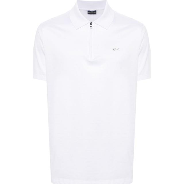 Polo marškiniai trumpos rank. vyrams, Balta, men's knitted poloshirt