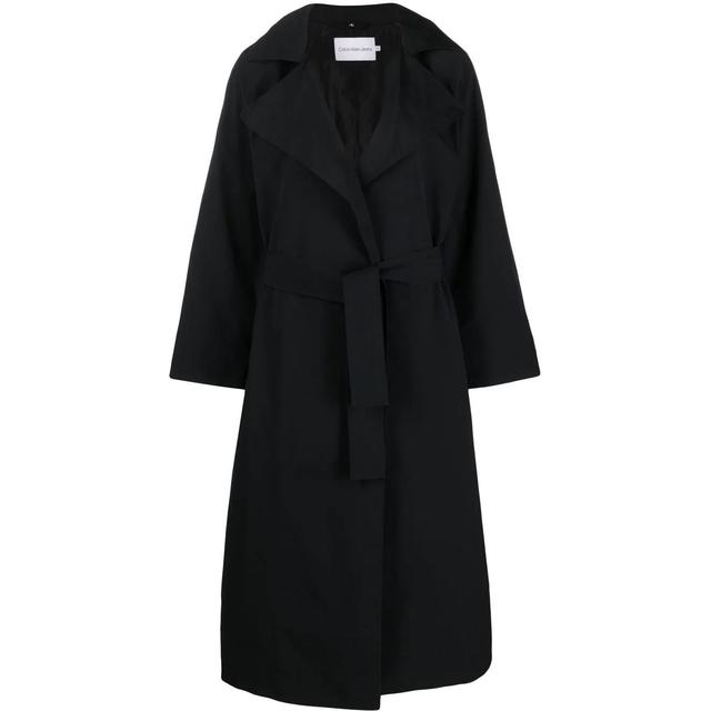 Lietpaltis moterims, Juoda, Oversized trench coat