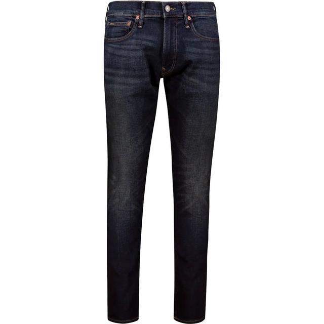Slim džinsai vyrams, Mėlyna, Full length-slim