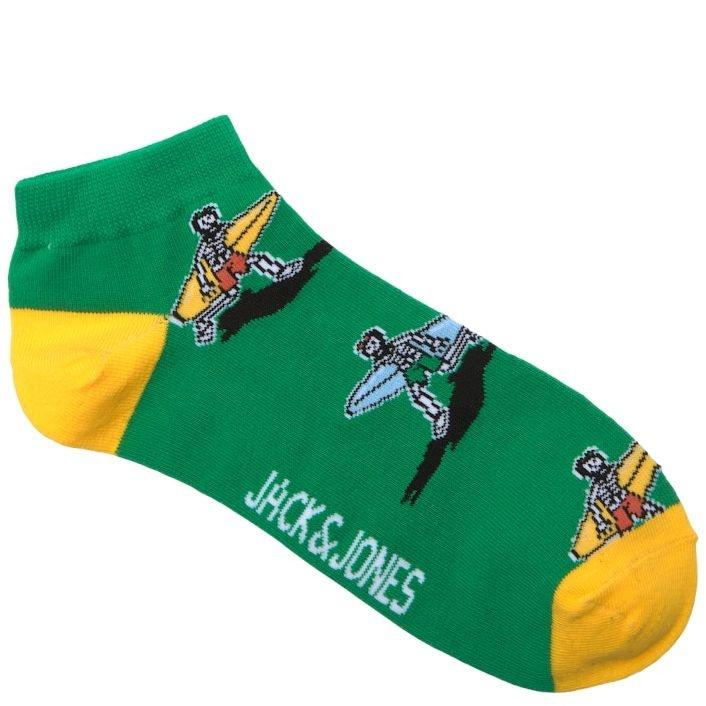 Kojinės vyrams, Žalia, -JACRYDER SKULL SHOR