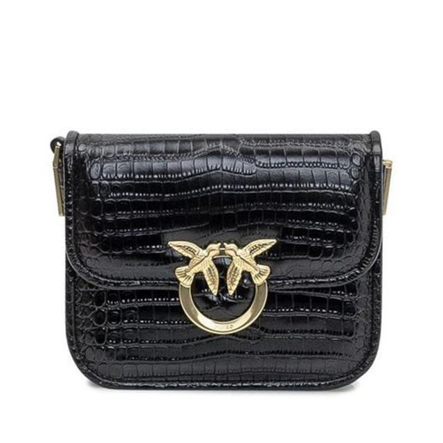 Rankinė per petį moterims, Juoda, Love box bag