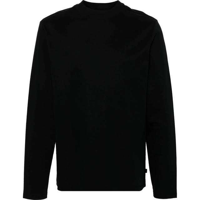 Marškinėliai ilgom. rankovėmis vyrams, Juoda, Ace mock neck ls t-shirt