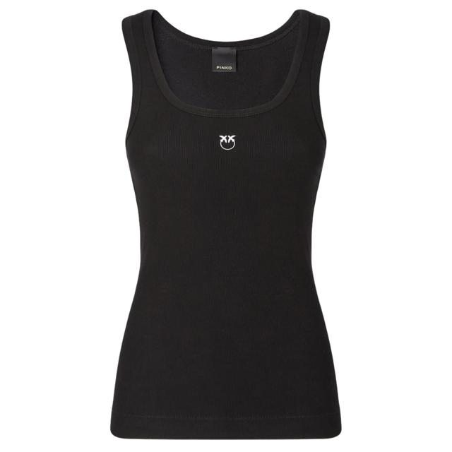 Marškiniai be rankovių moterims, Juoda, Calcolatore tanktop