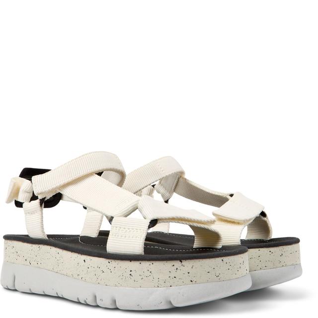 Basutės moterims, Balta, Oruga Up Sandals