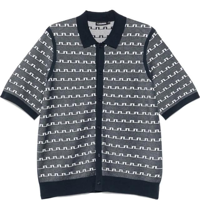 Polo marškiniai trumpos rank. vyrams, Mėlyna, Rolando logo jacquard  polo