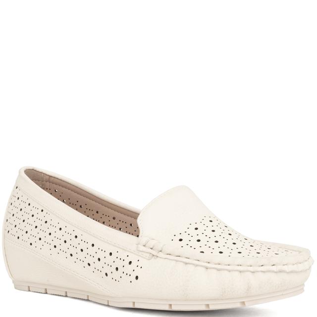 Mokasinai moterims, Balta, Mocassins