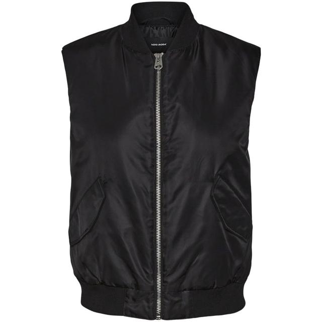 Paltas moterims, Juoda, VMAMBER SHORT WAISTCO