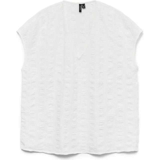 Palaidinės moterims, Balta, Noella v-neck wide top