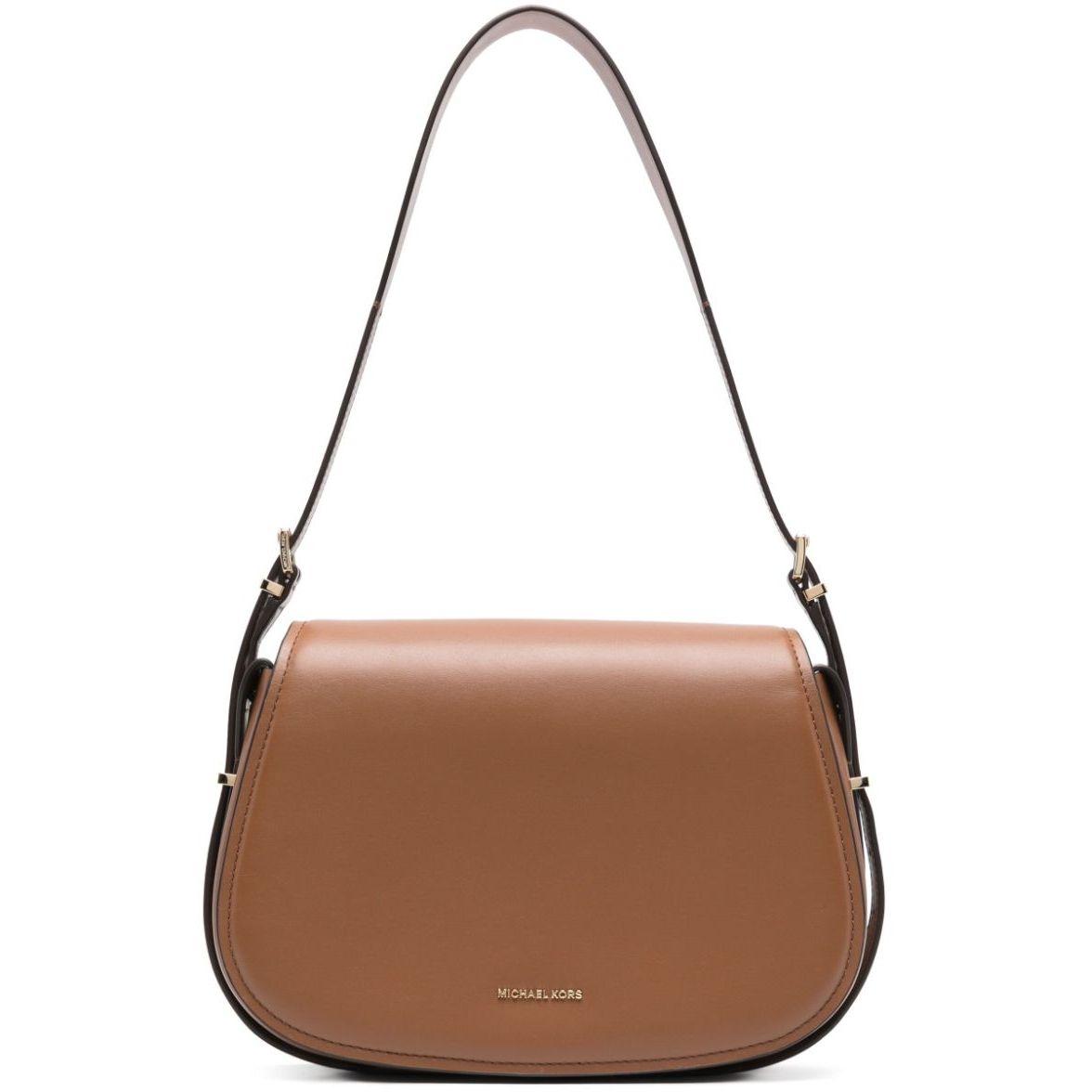 Rankinė per petį moterims, Ruda, Md flap messenger